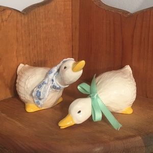 Ceramic Duck/goose figurines